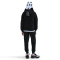 NIKE Sportswear Club Fleece Kapuzen-Trainingsanzug Kinder 010 - black/black/white/white XS (122-128 cm)