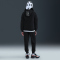 NIKE Sportswear Club Fleece Kapuzen-Trainingsanzug Kinder 010 - black/black/white/white XS (122-128 cm)