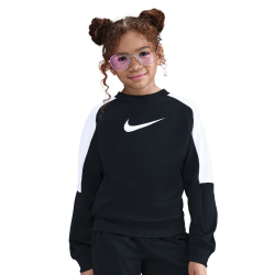 NIKE Sportswear Dri-FIT Crew Neck Trainingsanzug Kinder 010 - black/white/black/white S (128-137 cm)