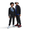 NIKE Sportswear Woven Trainingsanzug Kinder 011 - black/black/black/white XS (122-128 cm)