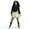 NIKE Pro Dri-FIT Fleece Hoodie Mädchen 011 - black/black/black/white S (128-137 cm)
