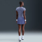 NIKE Court Advantage Dri-FIT kurzarm Tennisshirt Damen 499 - world indigo/world indigo S