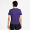 NIKE Tempo Dri-FIT kurzarm Laufshirt Damen 547 - court purple/reflective silv S