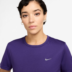 NIKE Tempo Dri-FIT kurzarm Laufshirt Damen 547 - court purple/reflective silv M