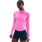 NIKE Swift Dri-FIT UV 1/2-Zip Laufshirt Damen 675 - playful pink/reflective silv L