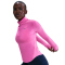 NIKE Swift Dri-FIT UV 1/2-Zip Laufshirt Damen 675 - playful pink/reflective silv L