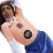 NIKE FC Barcelona Dri-FIT Strike kurzarm Ausweich Trainingsshirt Kinder 808 - crimson tint/bright mango/midnight navy S (128-137 cm)