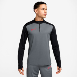 NIKE Academy Dri-FIT Fußball langarm Trainingsshirt Herren 066 - cool grey/black/bright crimson XL