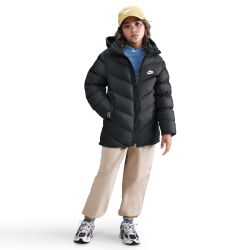 NIKE Sportswear ADP Puffermantel Kinder 010 - black/white S (128-137 cm)