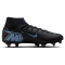 NIKE Mercurial Superfly 10 Academy SG-Pro Stollen-Fußballschuhe Herren 001 - black/ice blue 39