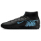 NIKE Mercurial Superfly 10 Academy TF Multinocken-Fußballschuhe Herren 001 - black/ice blue 46