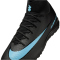 NIKE Mercurial Superfly 10 Academy TF Multinocken-Fußballschuhe Herren 001 - black/ice blue 46