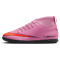 NIKE Jr. Mercurial Superfly 10 Club IC Fußballschuhe Kinder 600 - magic flamingo/black-total crimson 32