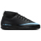 NIKE Jr. Mercurial Superfly 10 Club IC Fußballschuhe Kinder 001 - black/ice blue 32