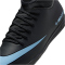 NIKE Jr. Mercurial Superfly 10 Club IC Fußballschuhe Kinder 001 - black/ice blue 32