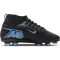 NIKE Jr. Mercurial Superfly 10 Club FG/MG Fußballschuhe Kinder 001 - black/ice blue 32
