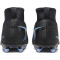 NIKE Jr. Mercurial Superfly 10 Club FG/MG Fußballschuhe Kinder 001 - black/ice blue 32