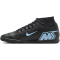 NIKE Mercurial Superfly 10 Club IC Fußballschuhe Herren 001 - black/ice blue 36.5