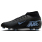 NIKE Mercurial Superfly 10 Club FG/MG Fußballschuhe Herren 001 - black/ice blue 36
