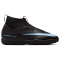 NIKE Jr. Mercurial Superfly 10 Academy TF Multinocken-Fußballschuhe Kinder 001 - black/ice blue 36.5