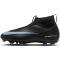 NIKE Jr. Mercurial Superfly 10 Academy FG/MG Fußballschuhe Kinder 001 - black/ice blue 36