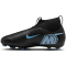 NIKE Jr. Mercurial Superfly 10 Academy FG/MG Fußballschuhe Kinder 001 - black/ice blue 36