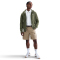 NIKE Club Fleece-Kapuzenjacke Herren 222 - medium olive/medium olive/white XL
