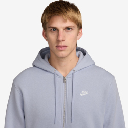 NIKE Club Fleece-Kapuzenjacke Herren 057 - ghost/ghost/white S