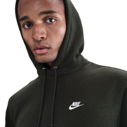 NIKE Club Fleece-Hoodie Herren 355 - sequoia/sequoia/white L