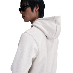 NIKE Club Fleece-Hoodie Herren 051 - birch heather/white/white S