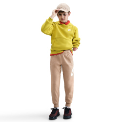 NIKE Club Fleece Jogginghose Kinder 200 - hemp/white L (147-158 cm)