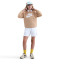 NIKE Sportswear Club Fleece Sweatshirt Kinder 200 - hemp/white S (128-137 cm)