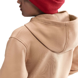 NIKE Sportswear Club Fleece Hoodie Kinder 200 - hemp/white L (147-158 cm)