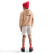 NIKE Sportswear Club Fleece Hoodie Kinder 200 - hemp/white L (147-158 cm)