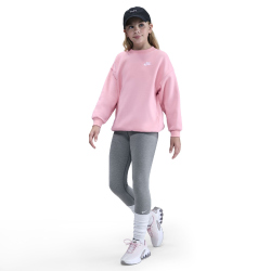 NIKE Sportswear Club Fleece Oversized Sweatshirt Kinder 690 - med soft pink/med soft pink/white L (147-158 cm)