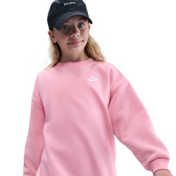 NIKE Sportswear Club Fleece Oversized Sweatshirt Kinder 690 - med soft pink/med soft pink/white XL (158-170 cm)