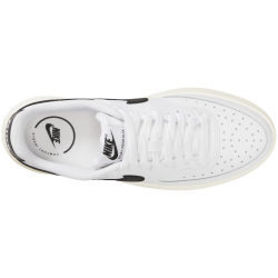 NIKE Court Vision Alta Plateau Sneaker Damen 107 - white/black-sail 38.5
