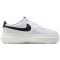 NIKE Court Vision Alta Plateau Sneaker Damen 107 - white/black-sail 38.5