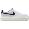 NIKE Court Vision Alta Plateau Sneaker Damen 107 - white/black-sail 38.5
