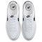 NIKE Court Vision Alta Plateau Sneaker Damen 107 - white/black-sail 38.5