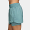 NIKE One Dri-FIT High-Waist 3" 2in1 Shorts Damen 017 - cannon/reflective silv L