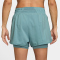 NIKE One Dri-FIT High-Waist 3" 2in1 Shorts Damen 017 - cannon/reflective silv L