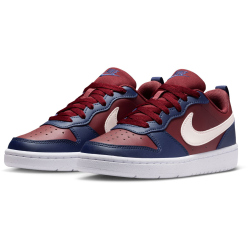 NIKE Court Borough Low Recraft Sneaker Kinder 602 - dark team red/soft pearl-midnight navy 39