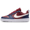 NIKE Court Borough Low Recraft Sneaker Kinder 602 - dark team red/soft pearl-midnight navy 39