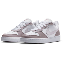 NIKE Court Borough Low Recraft Sneaker Kinder 134 - white/venice-plum fog-white 38.5