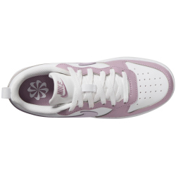 NIKE Court Borough Low Recraft Sneaker Kinder 134 - white/venice-plum fog-white 38.5