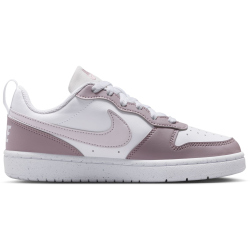 NIKE Court Borough Low Recraft Sneaker Kinder 134 - white/venice-plum fog-white 38.5