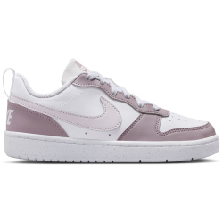 NIKE Court Borough Low Recraft Sneaker Kinder 134 - white/venice-plum fog-white 38.5
