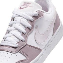 NIKE Court Borough Low Recraft Sneaker Kinder 134 - white/venice-plum fog-white 38.5