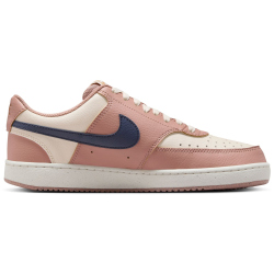 NIKE Court Vision Low-Top Sneaker Damen 606 - particle pink/midnight navy-pale ivory 42.5